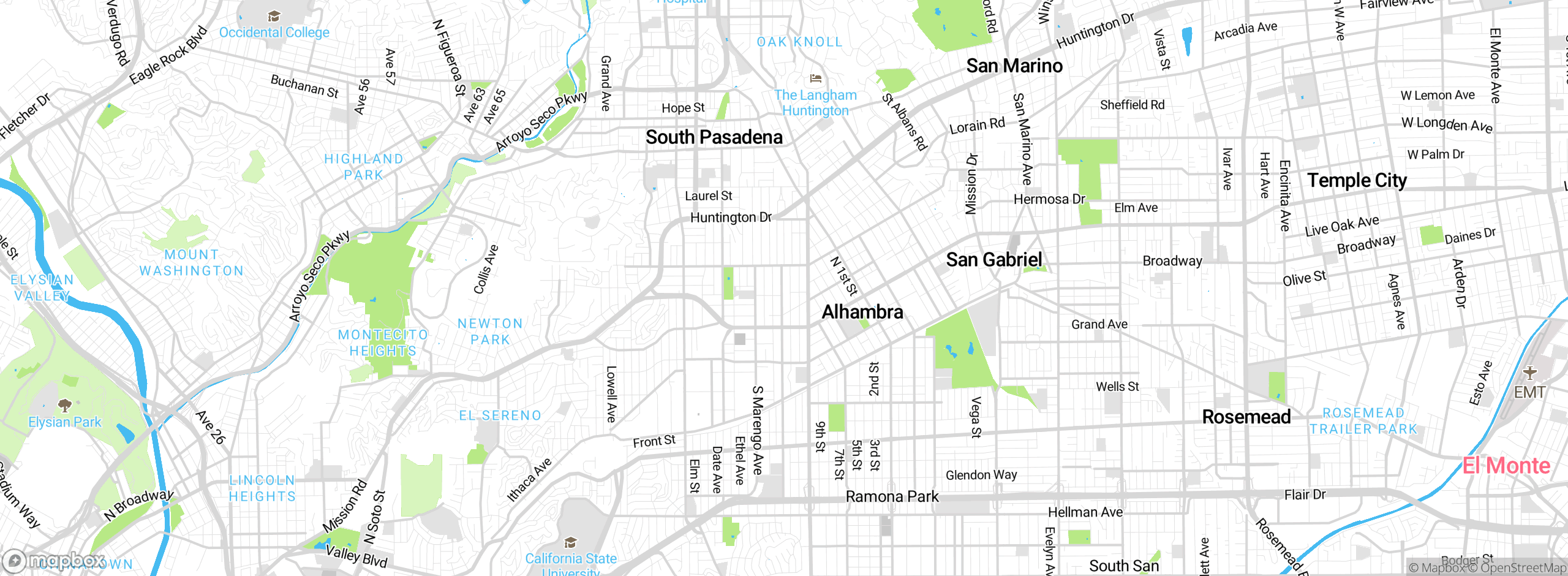 Map showing approximate location