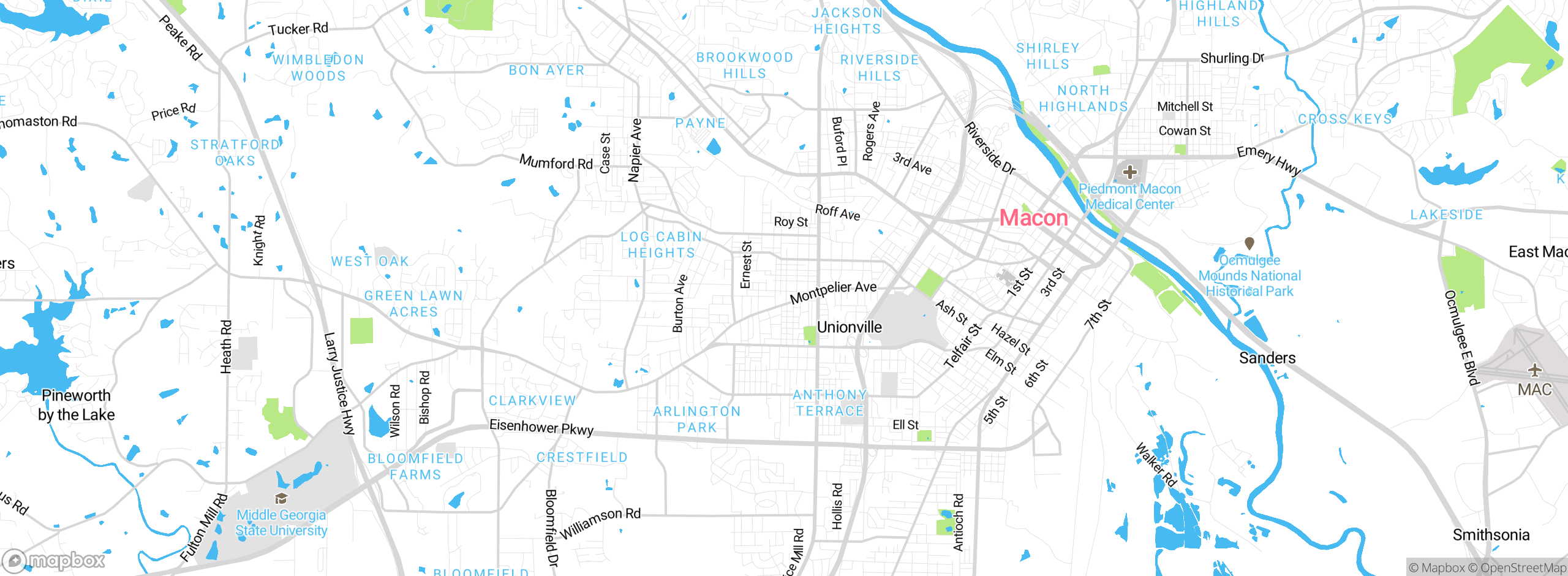 Map showing approximate location