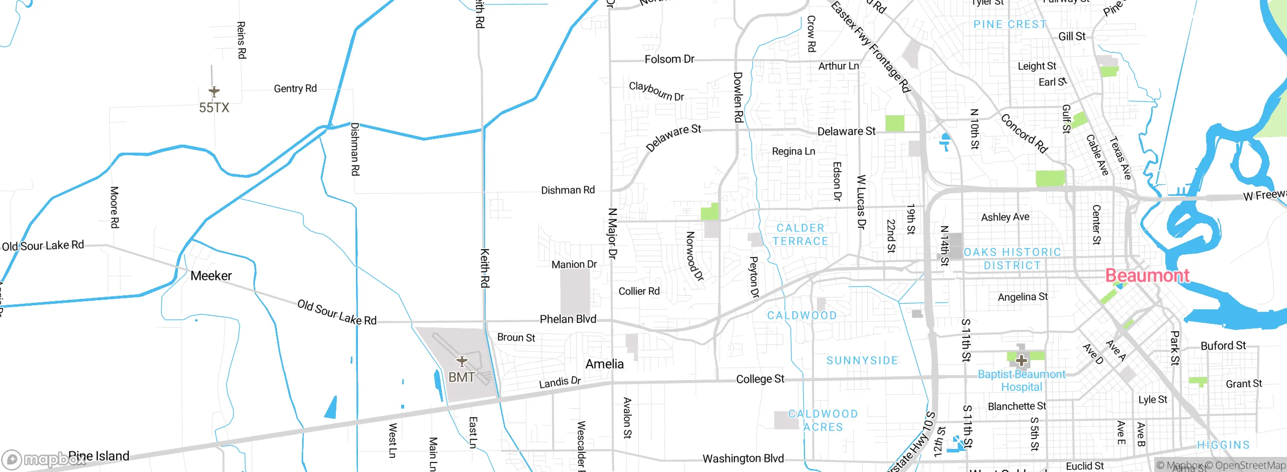 Map showing approximate location