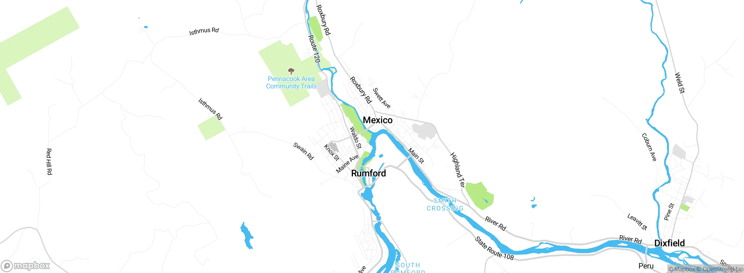 Map showing approximate location