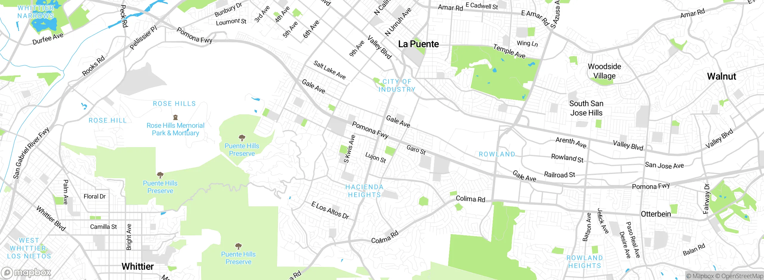 Map showing approximate location