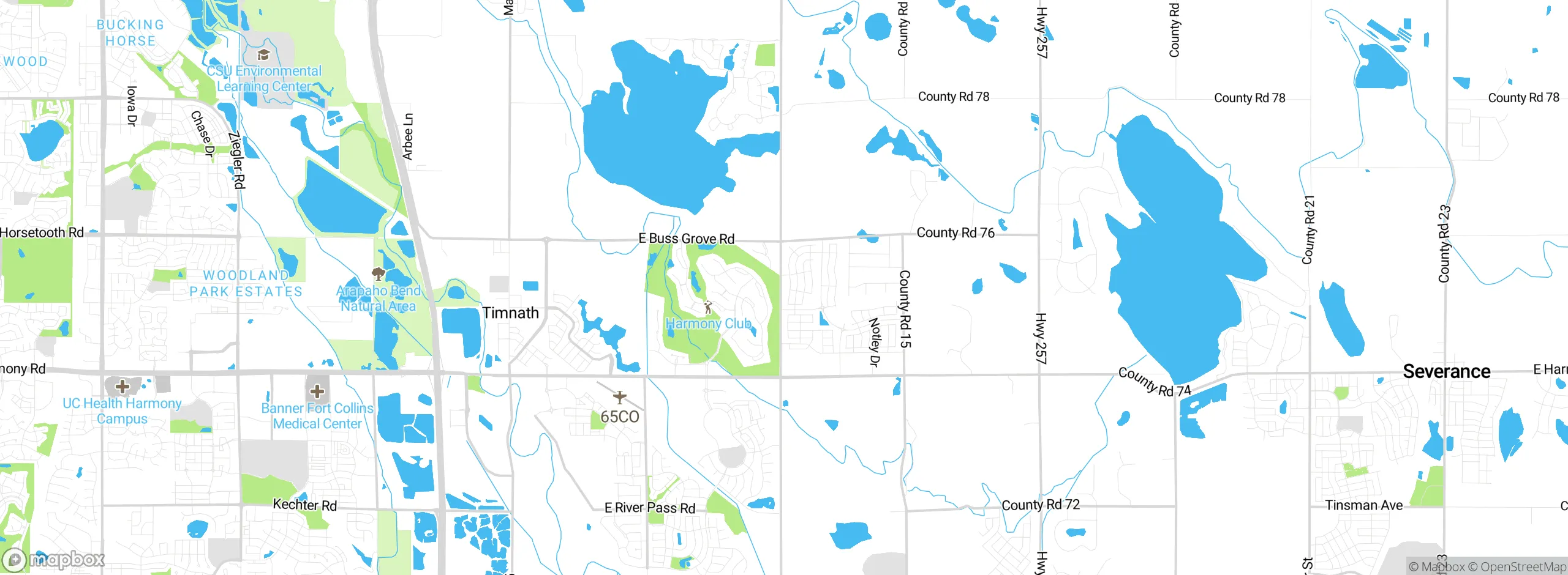 Map showing approximate location