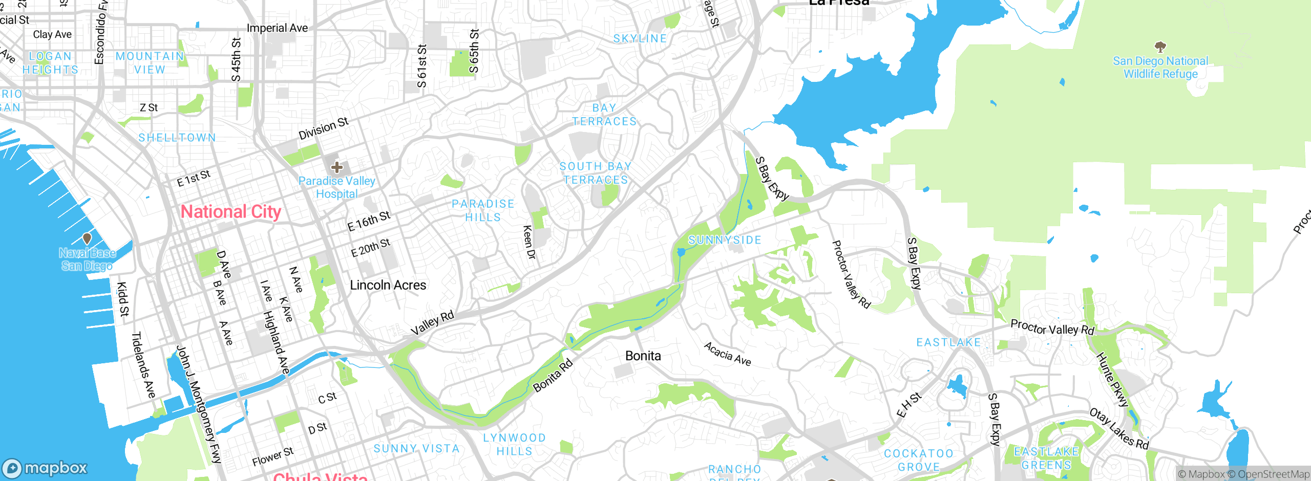 Map showing approximate location