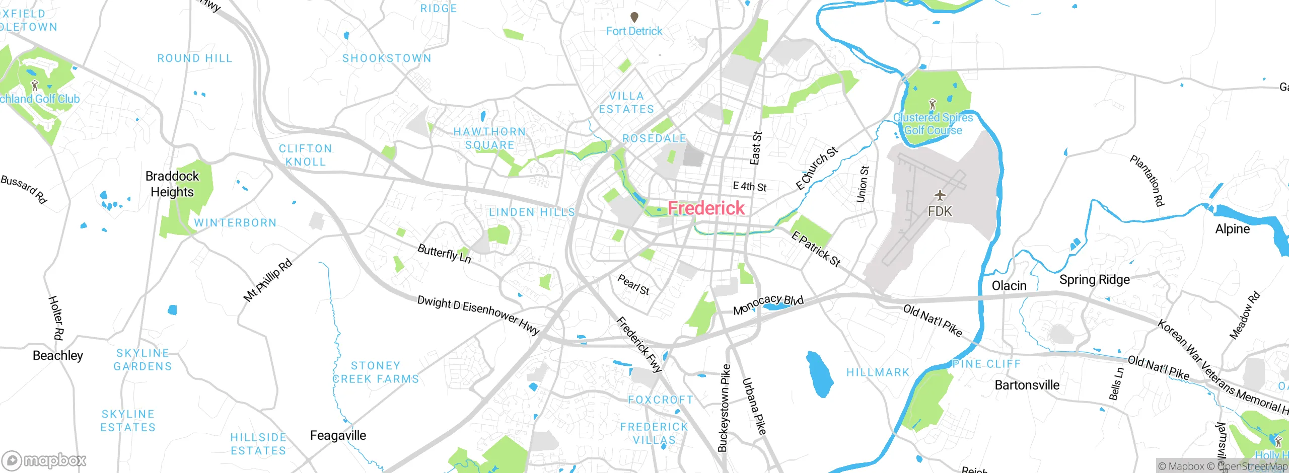 Map showing approximate location