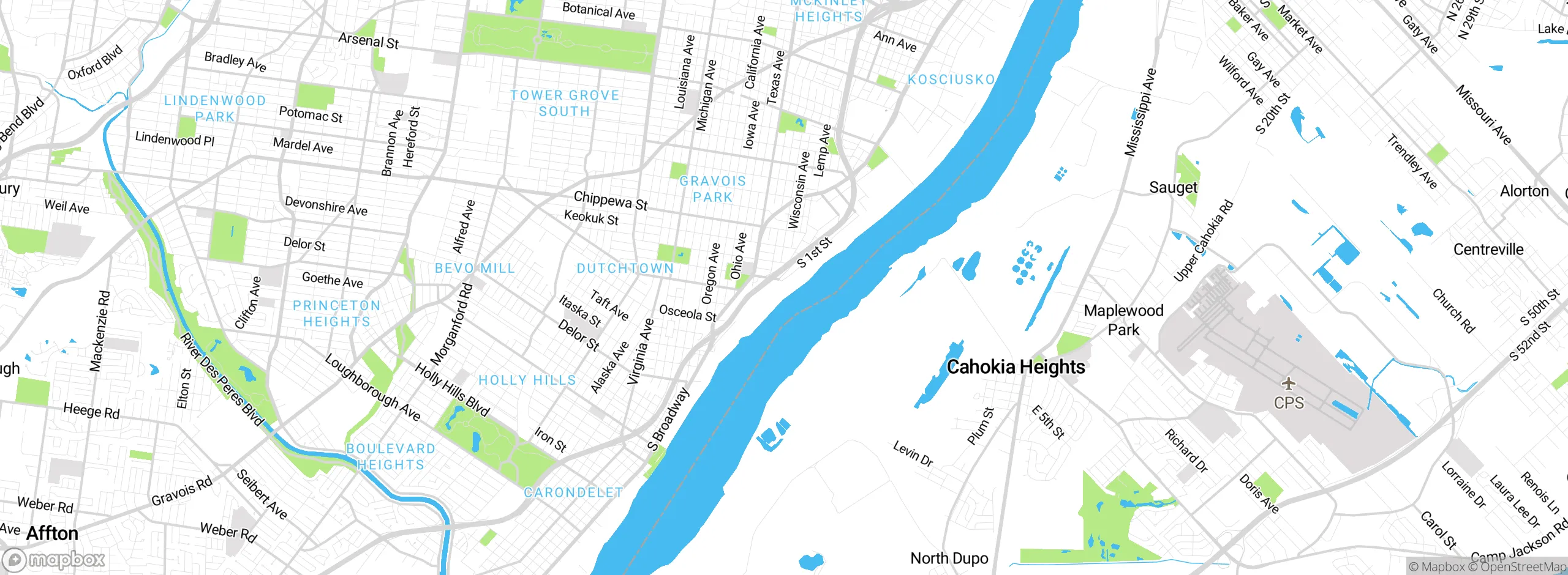 Map showing approximate location