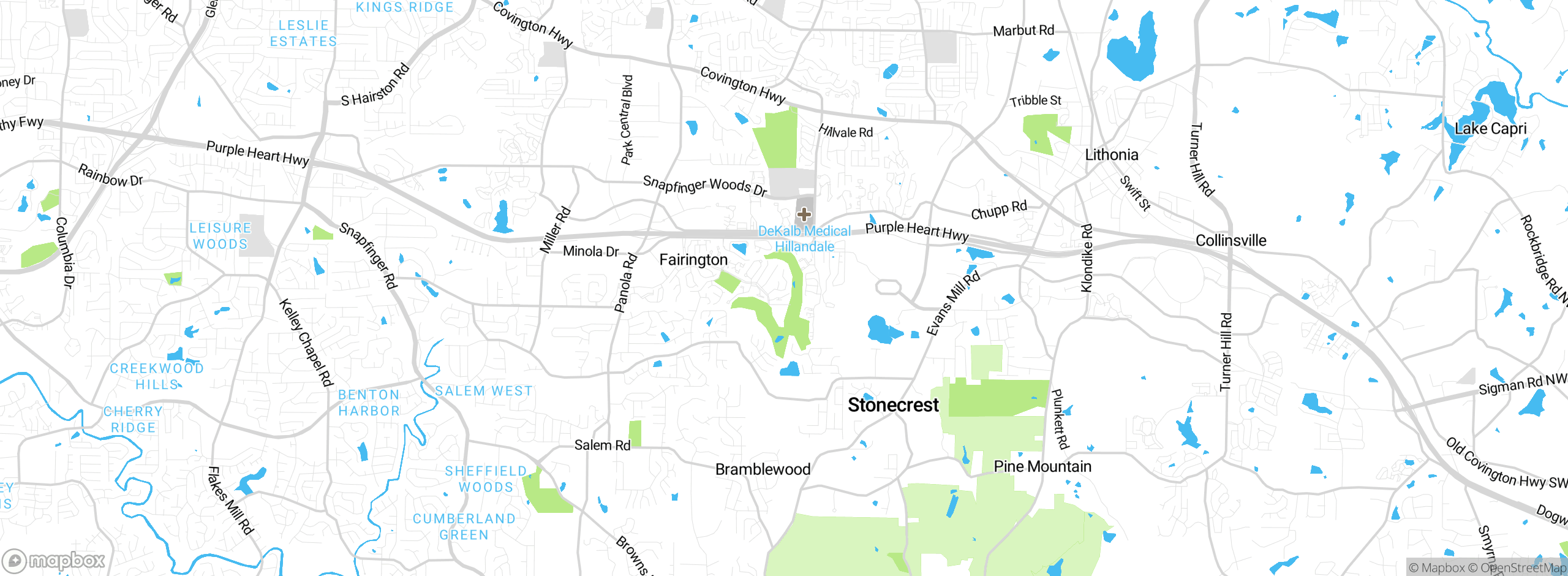 Map showing approximate location