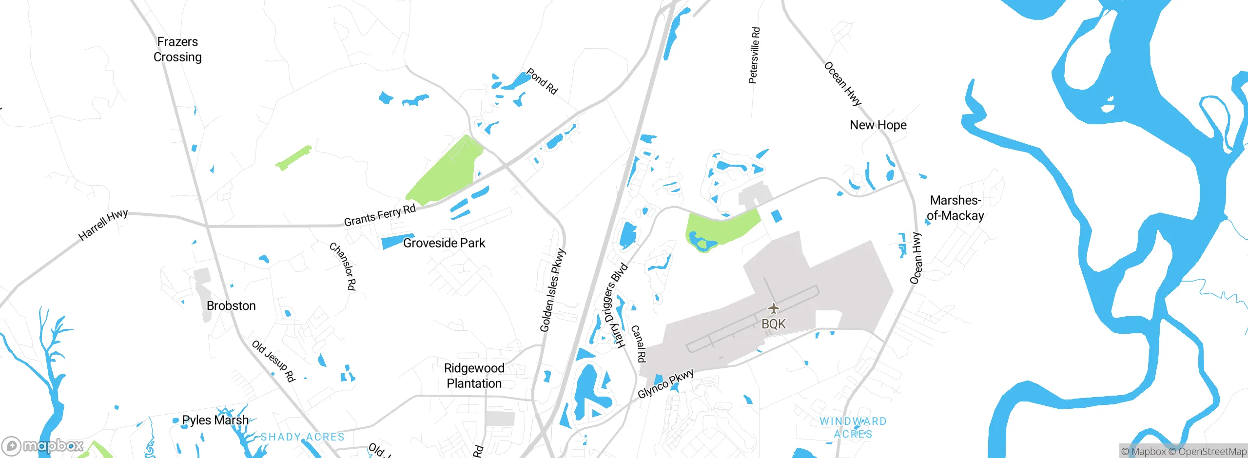 Map showing approximate location