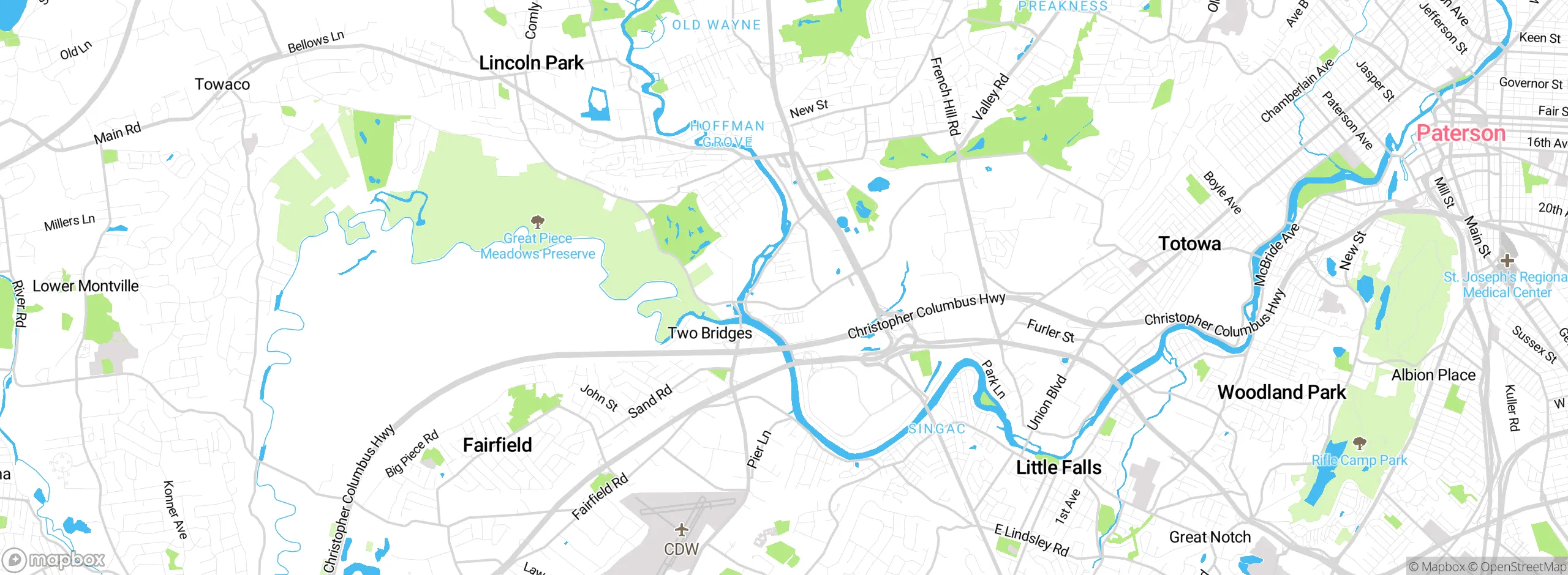 Map showing approximate location