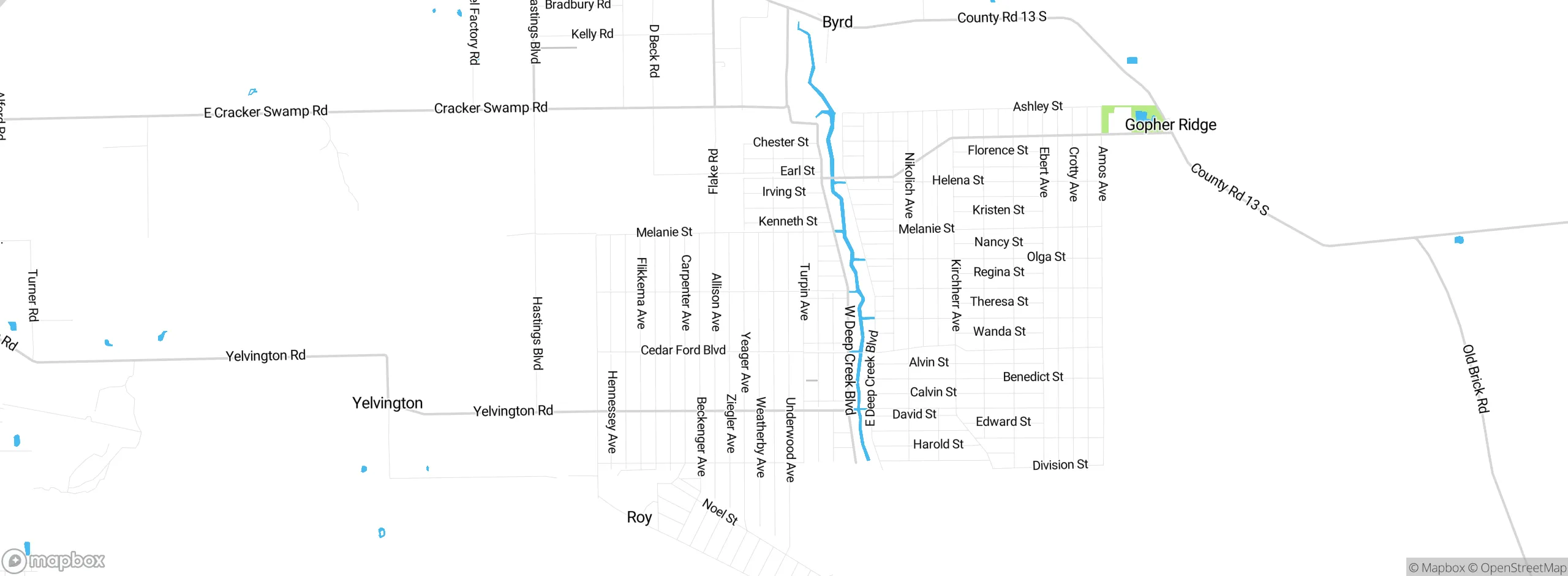 Map showing approximate location