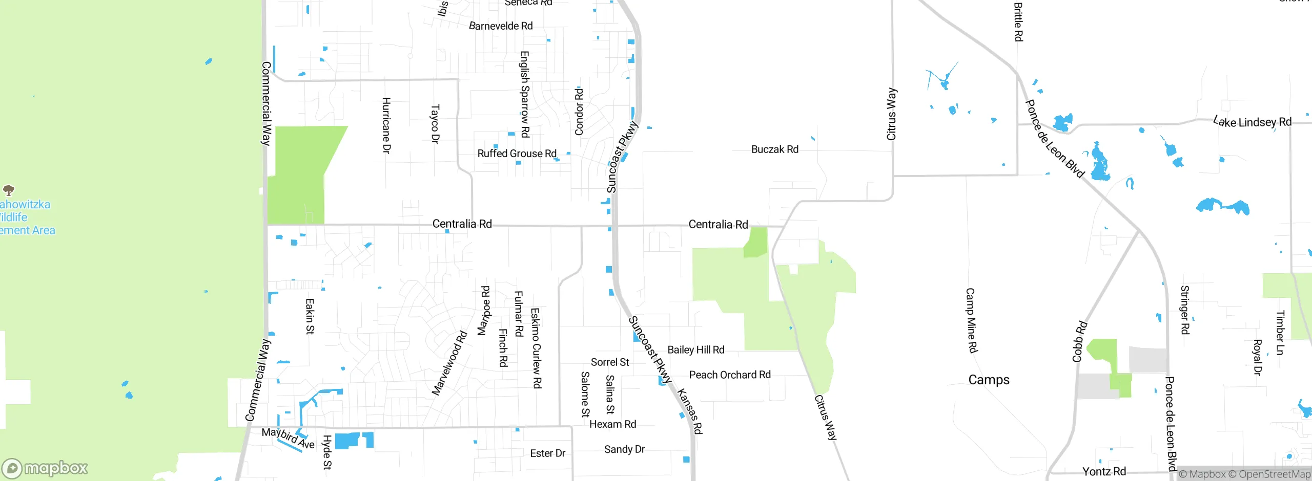 Map showing approximate location
