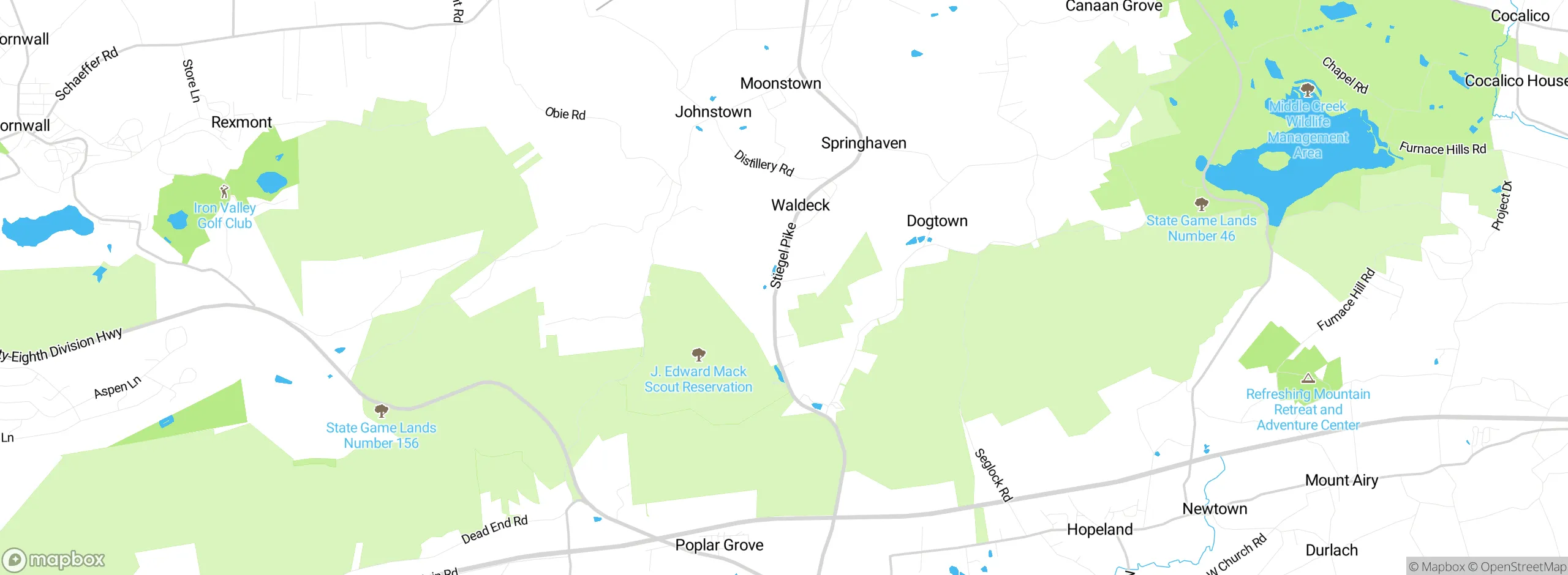 Map showing approximate location