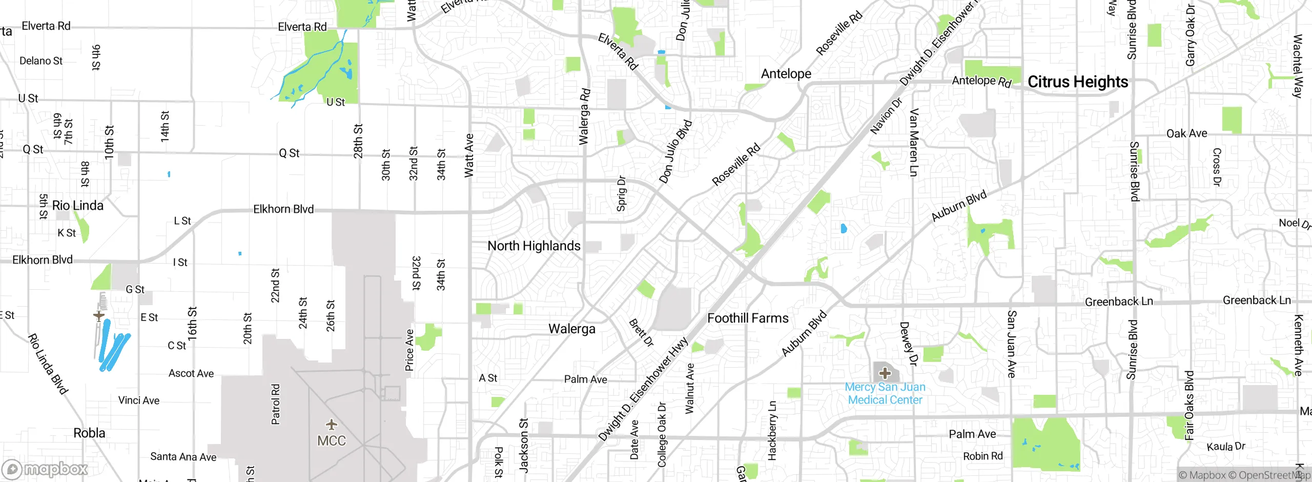 Map showing approximate location