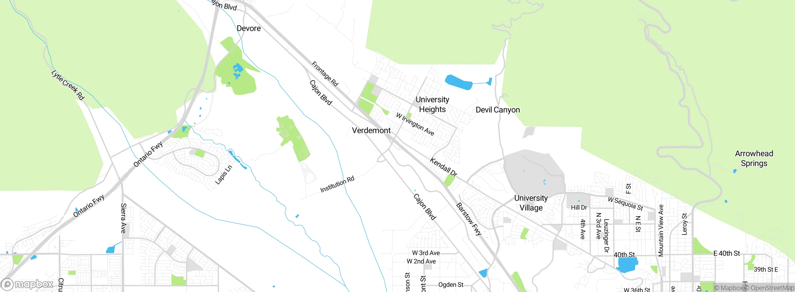 Map showing approximate location