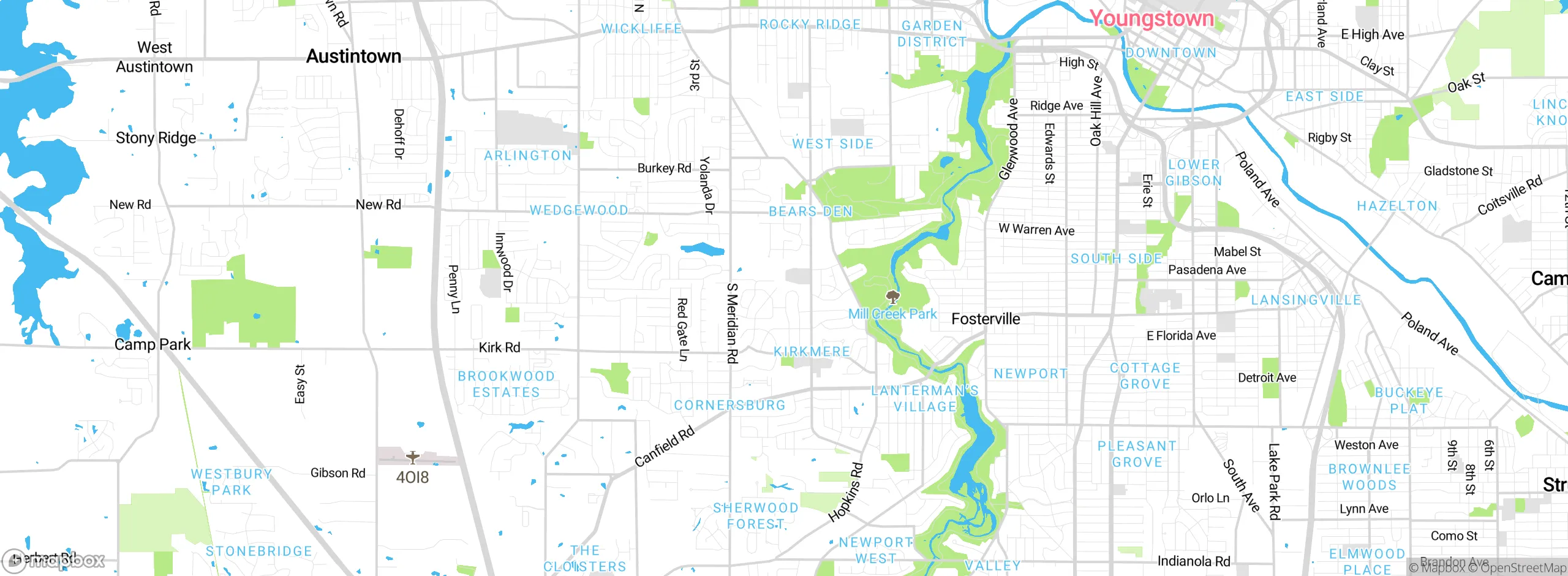 Map showing approximate location