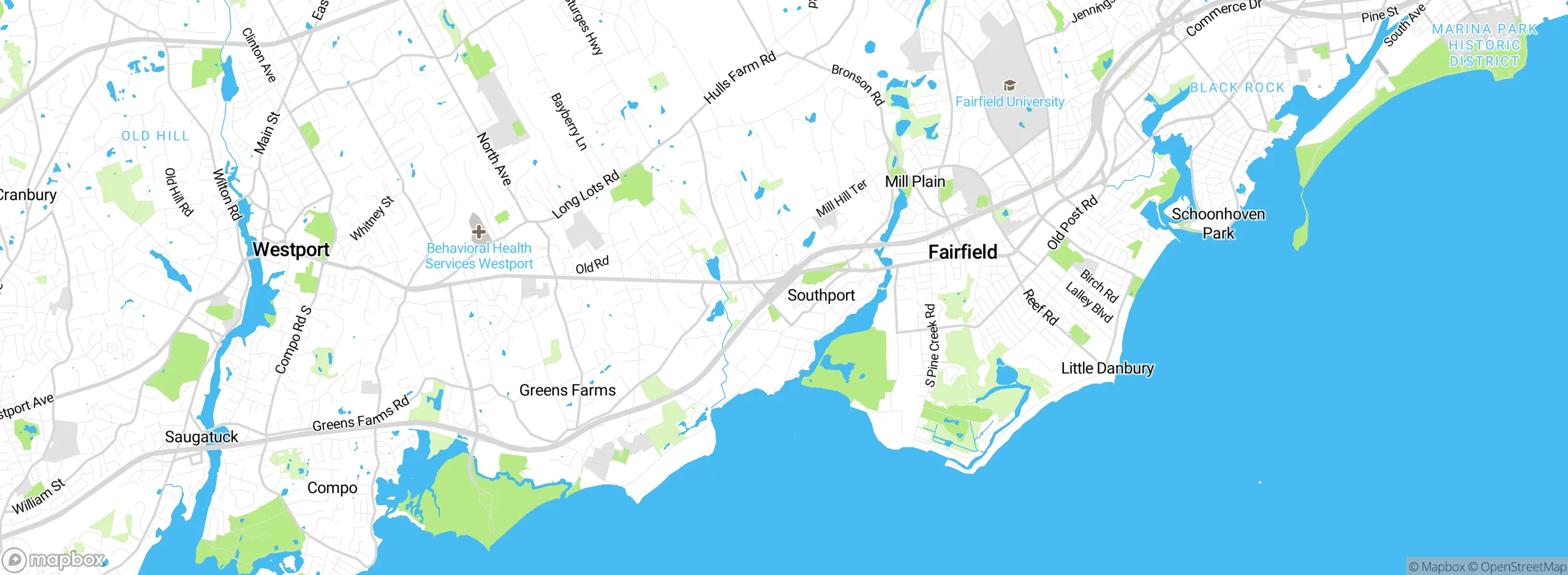 Map showing approximate location