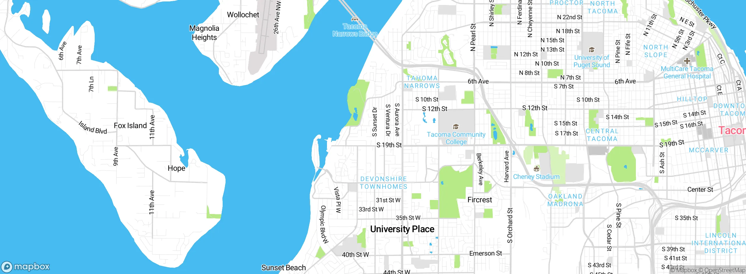 Map showing approximate location