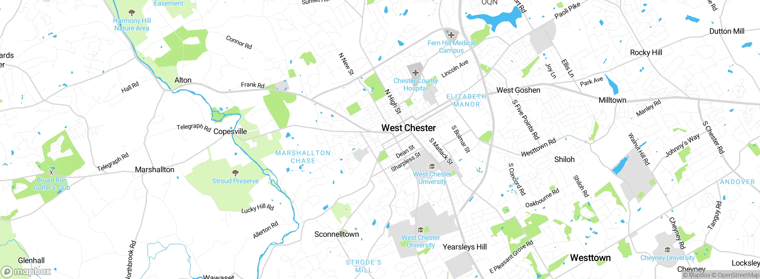 Map showing approximate location