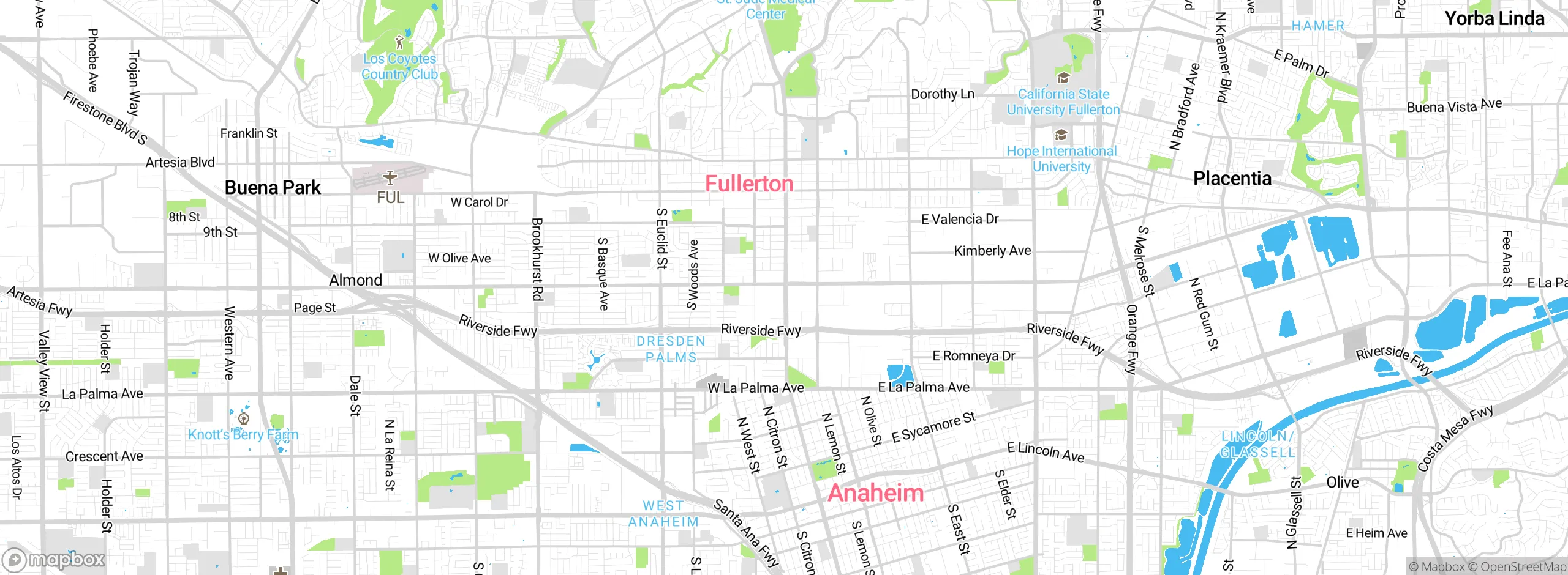 Map showing approximate location