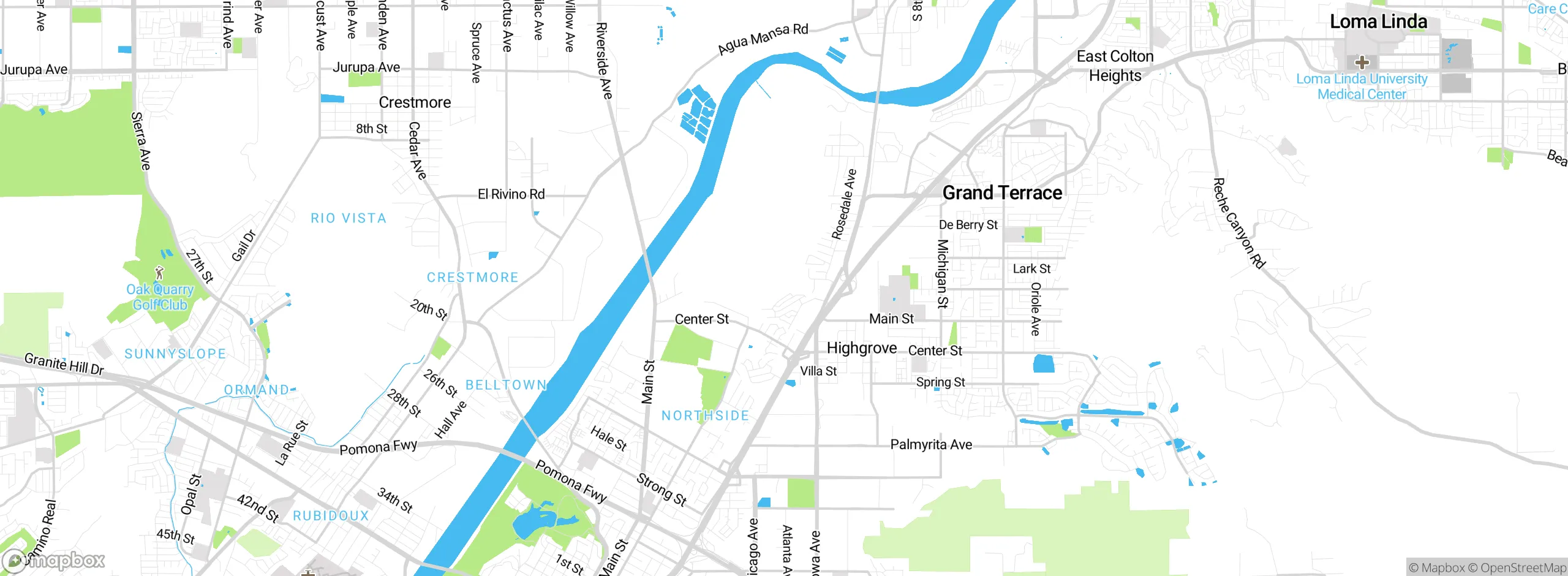 Map showing approximate location
