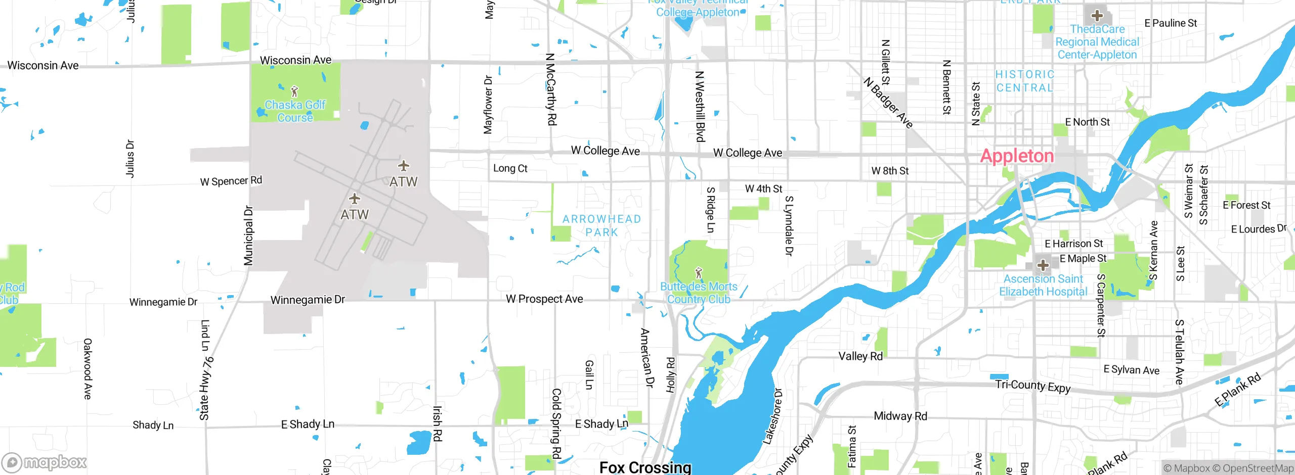 Map showing approximate location
