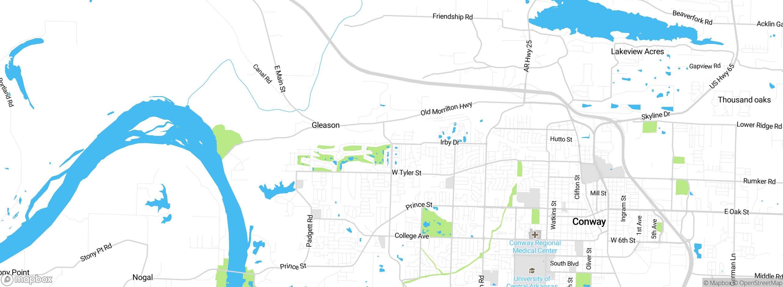 Map showing approximate location