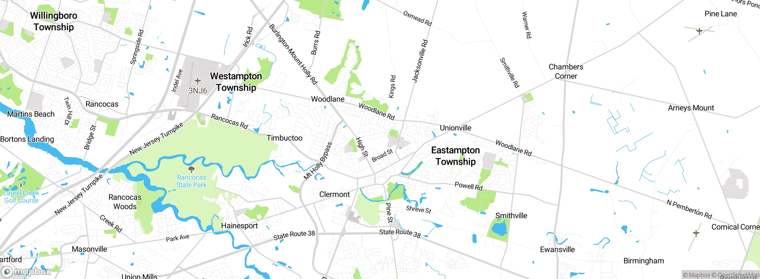 Map showing approximate location