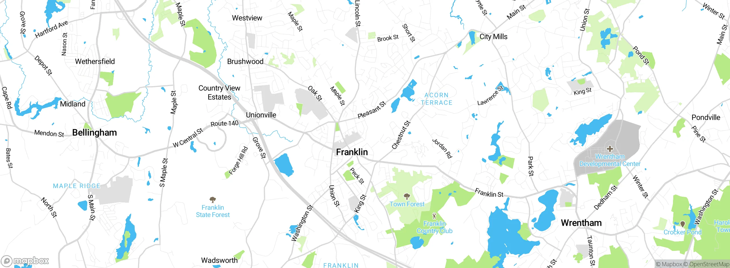 Map showing approximate location