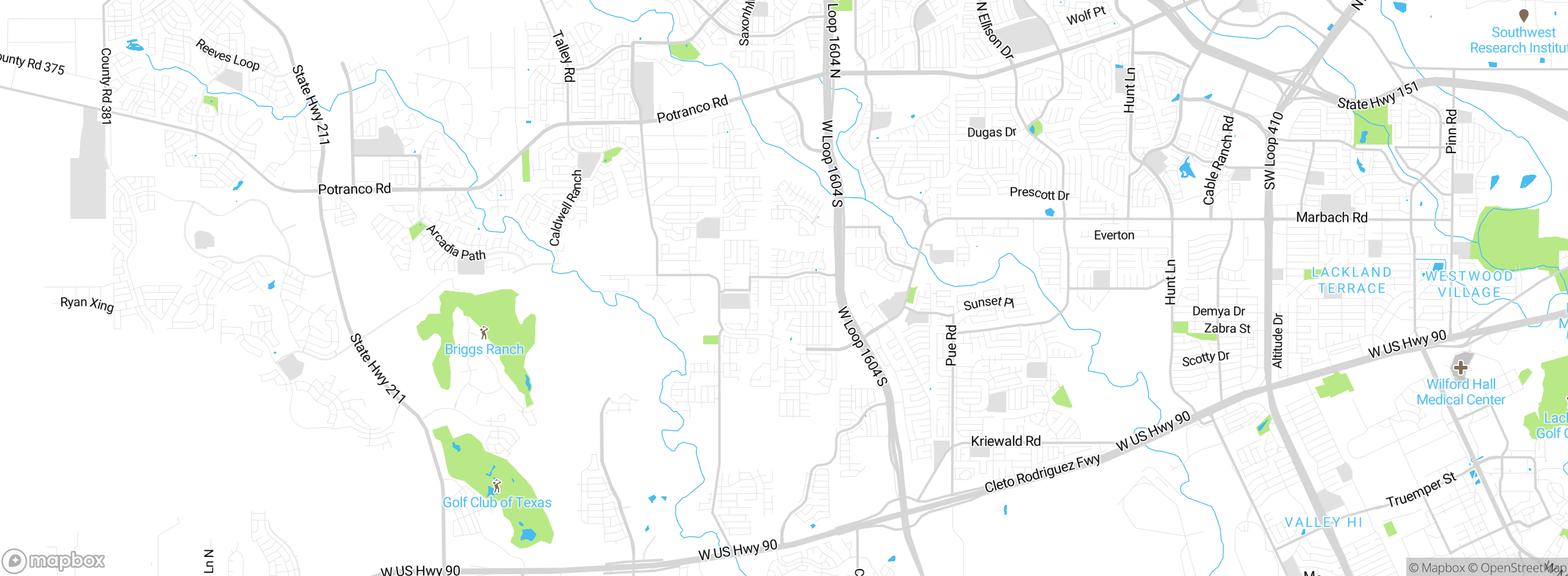 Map showing approximate location