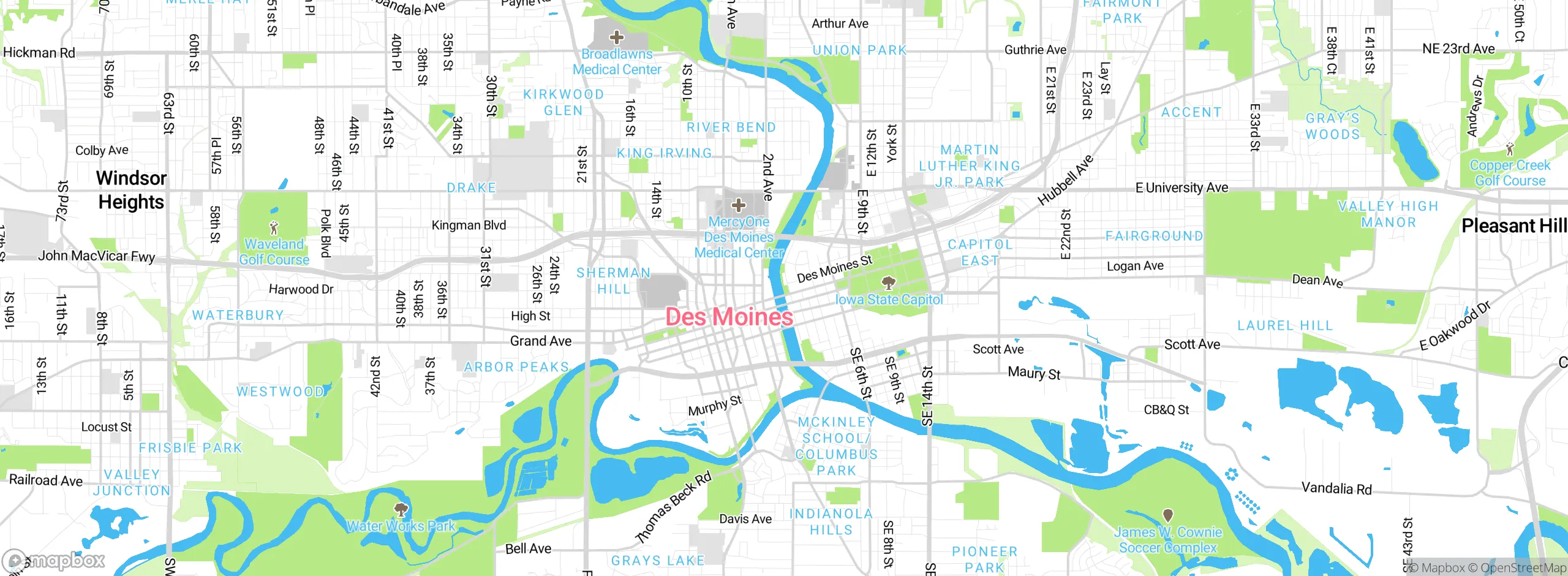 Map showing approximate location