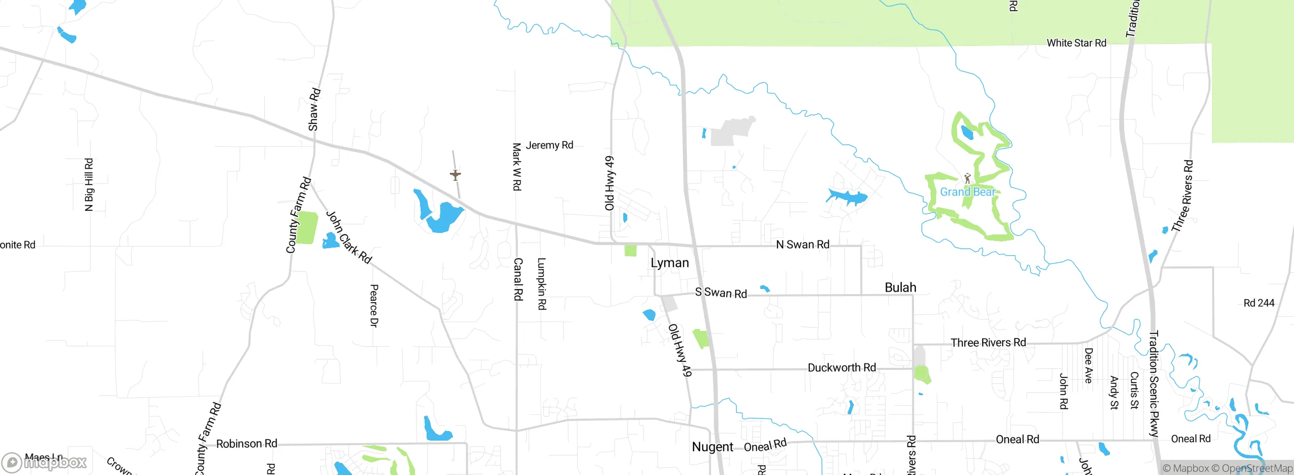 Map showing approximate location