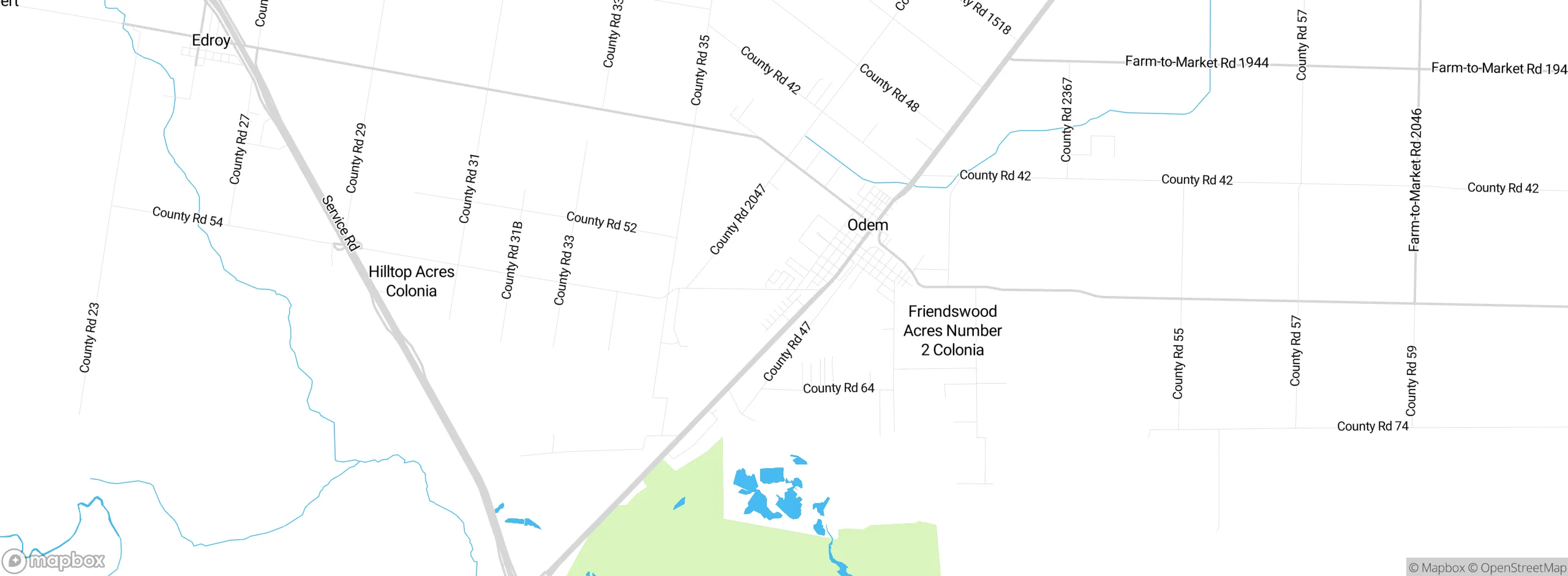 Map showing approximate location