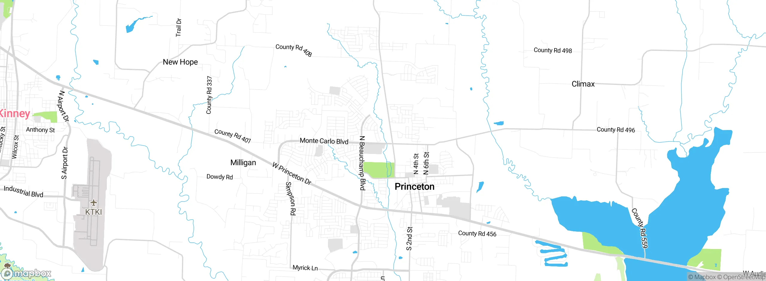 Map showing approximate location