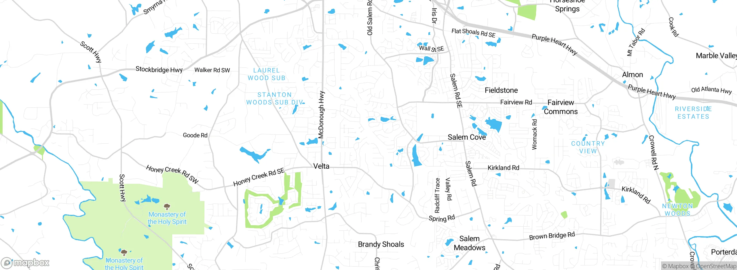 Map showing approximate location