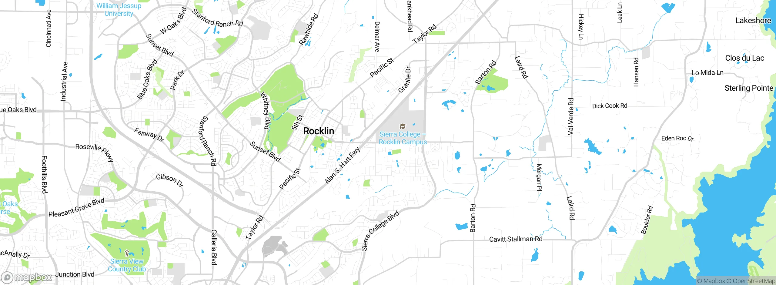 Map showing approximate location