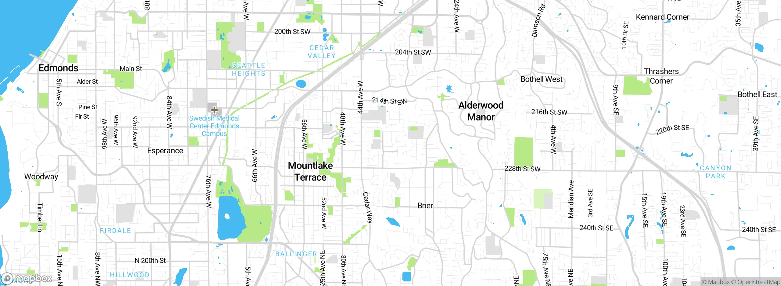Map showing approximate location