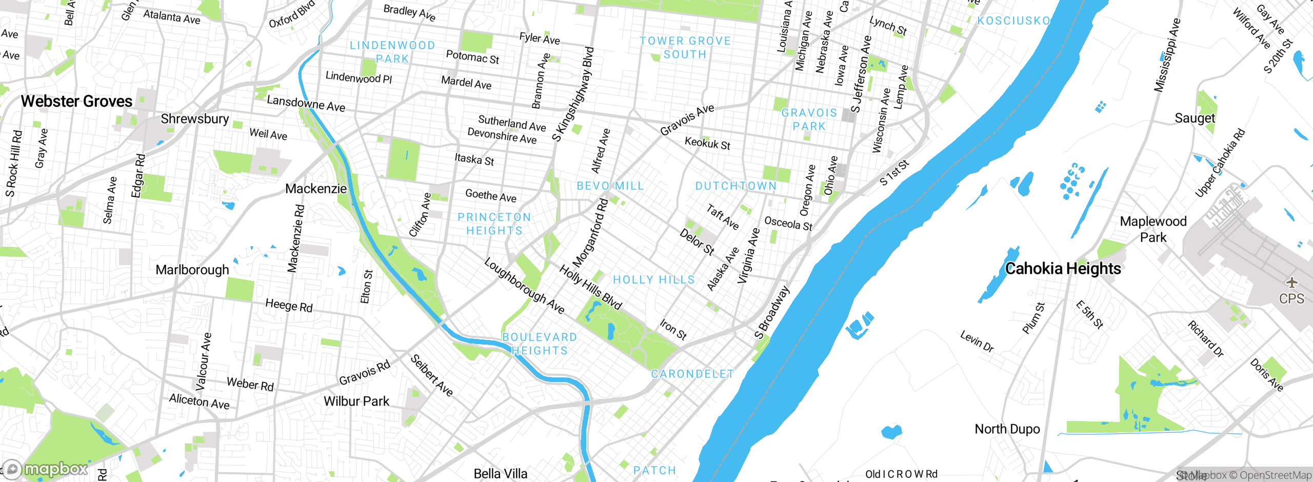 Map showing approximate location