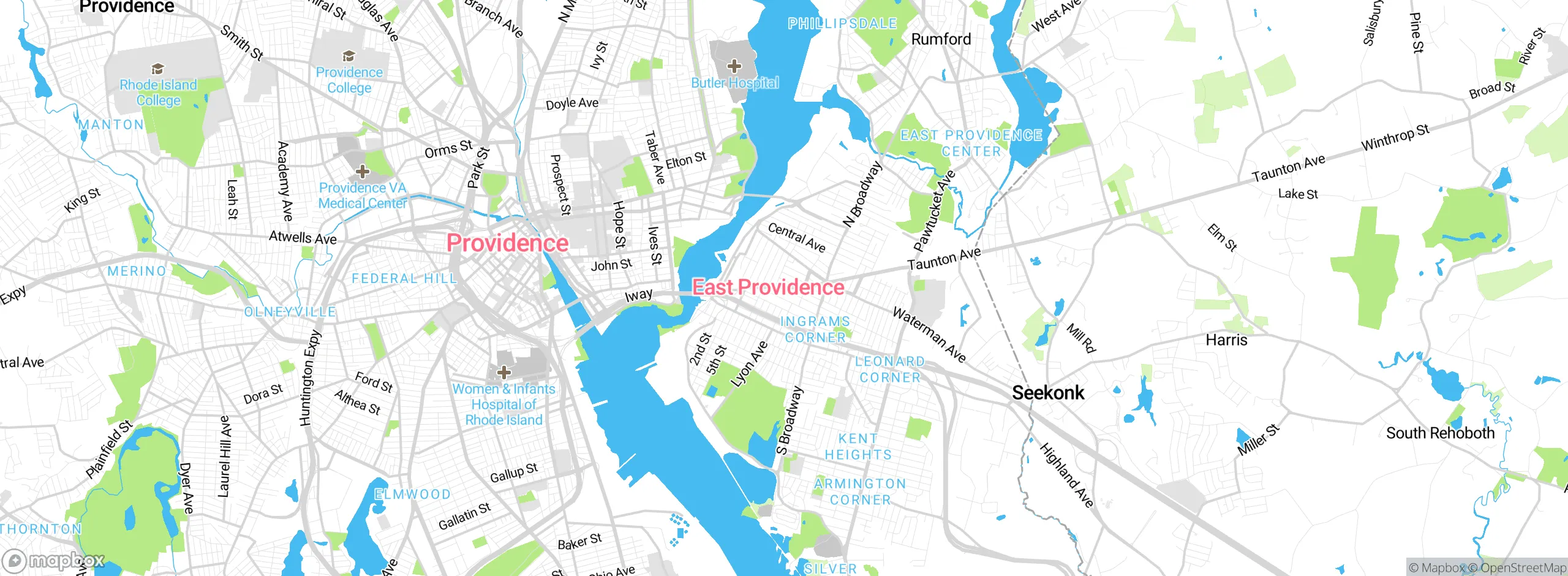 Map showing approximate location