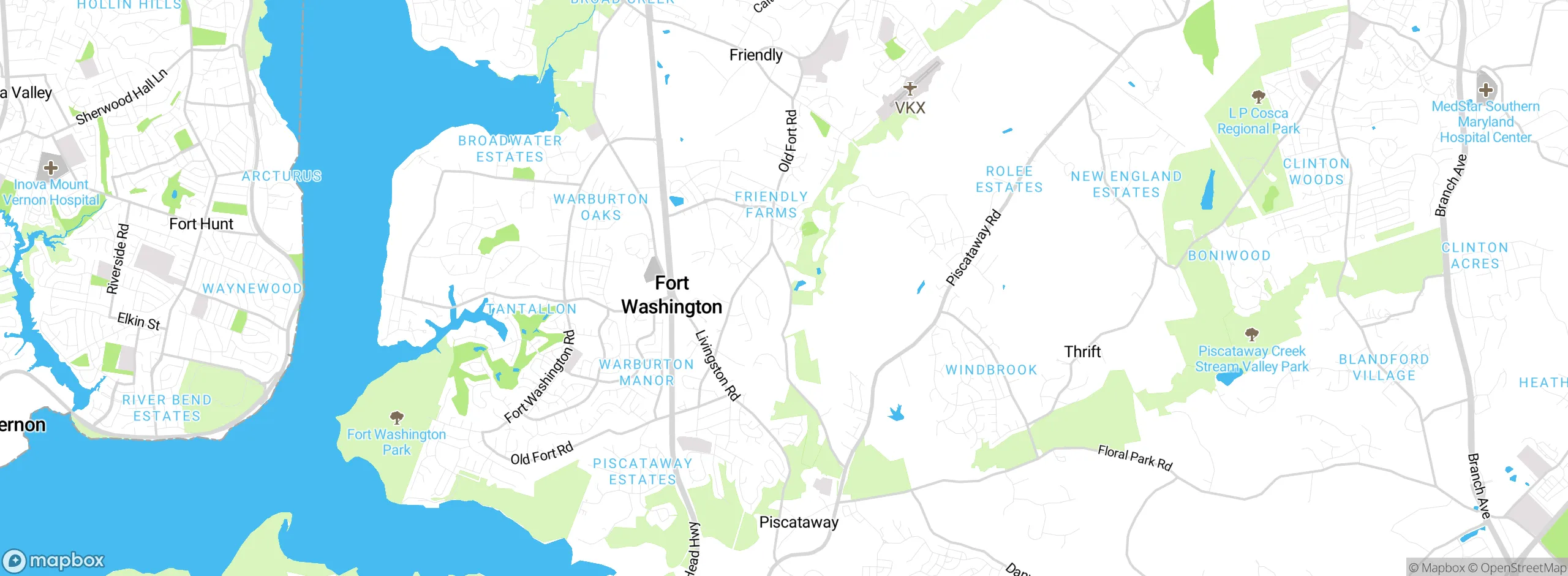 Map showing approximate location