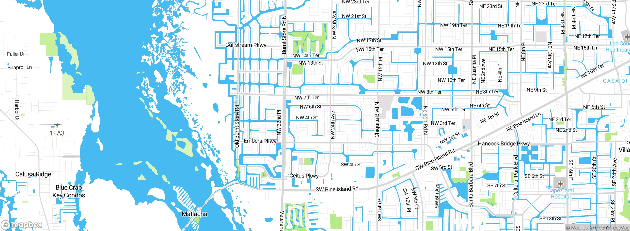 Map showing approximate location