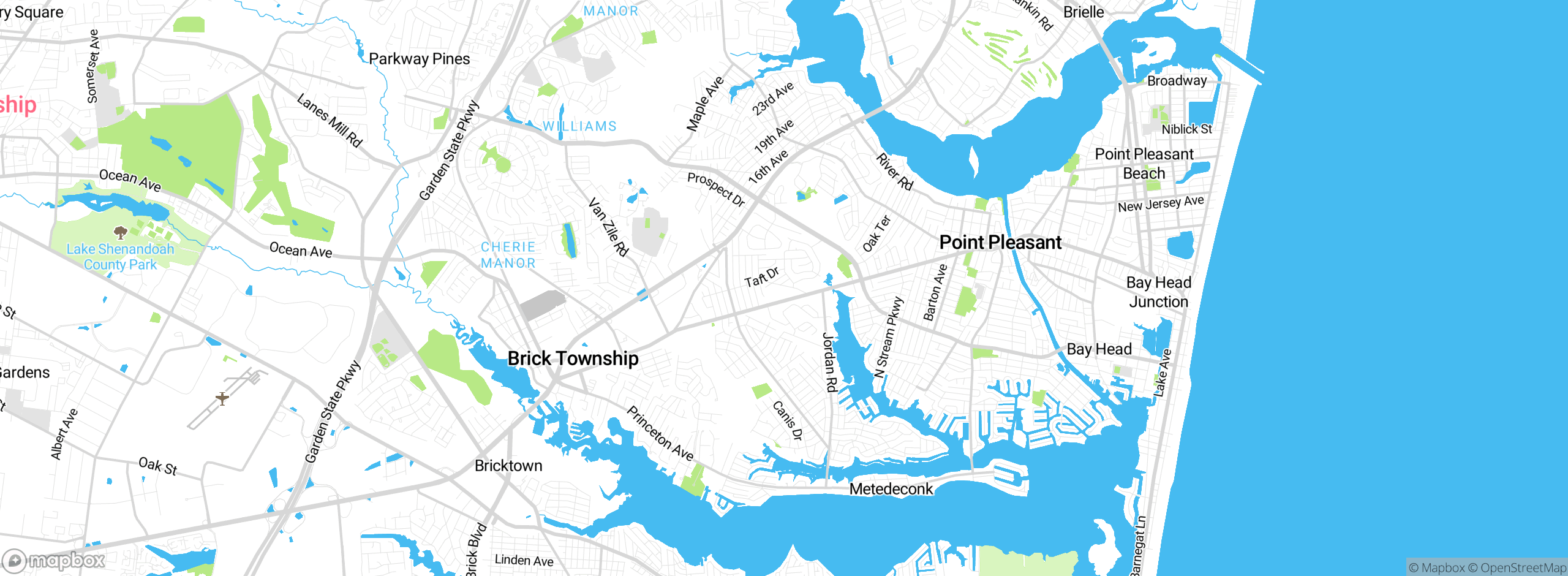 Map showing approximate location
