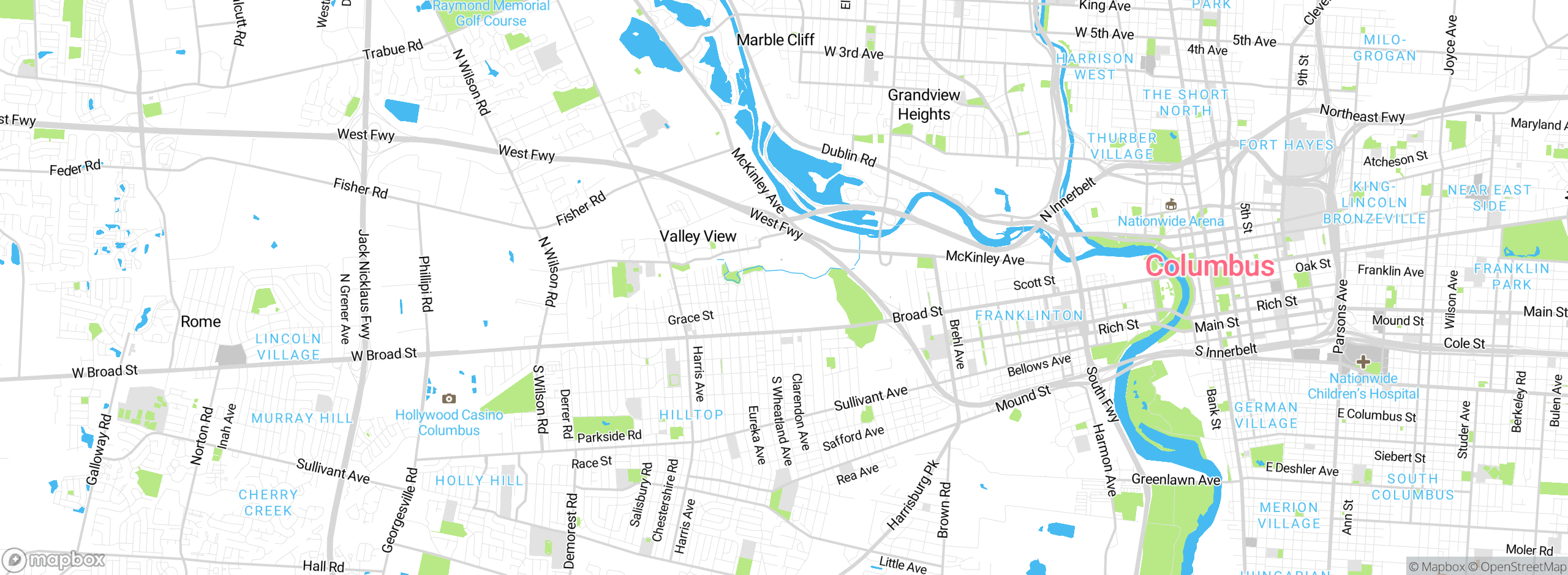 Map showing approximate location