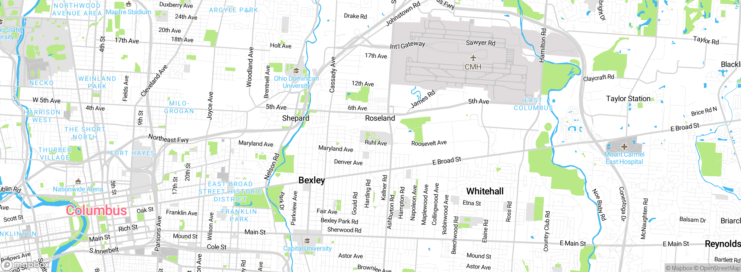 Map showing approximate location