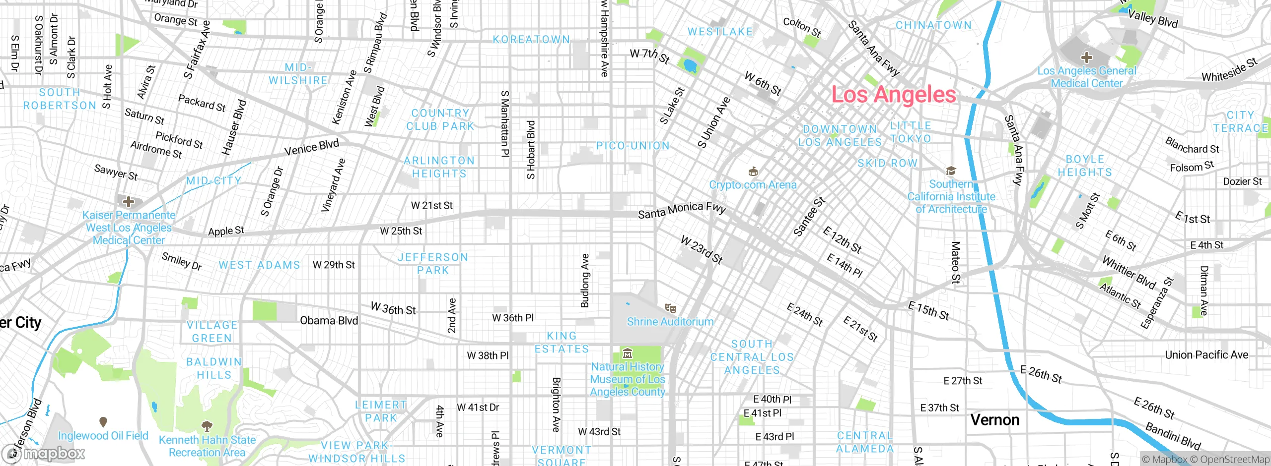 Map showing approximate location