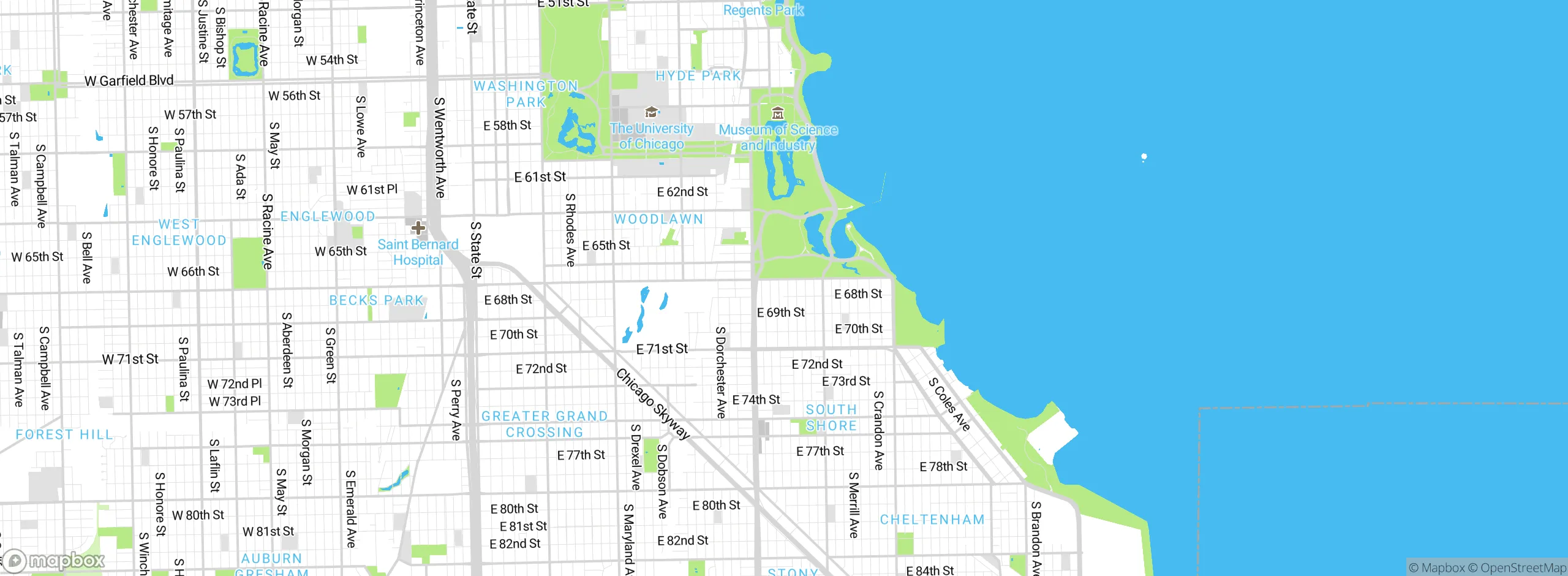 Map showing approximate location