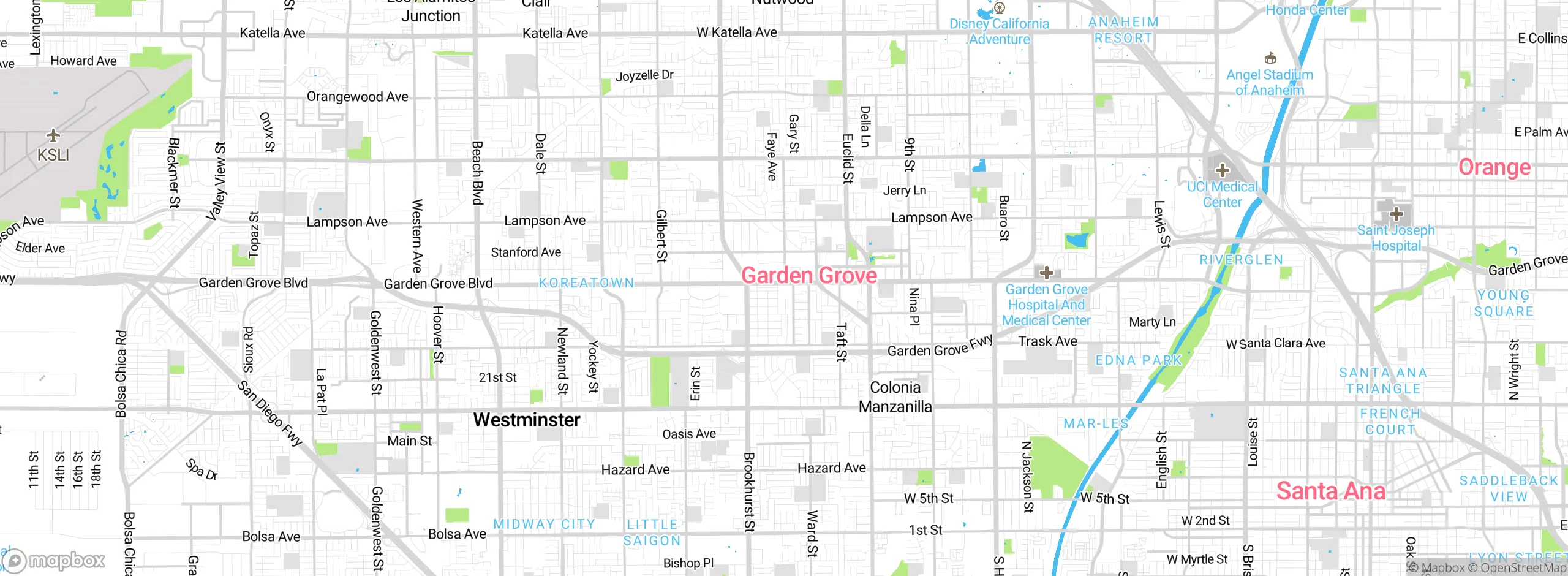 Map showing approximate location