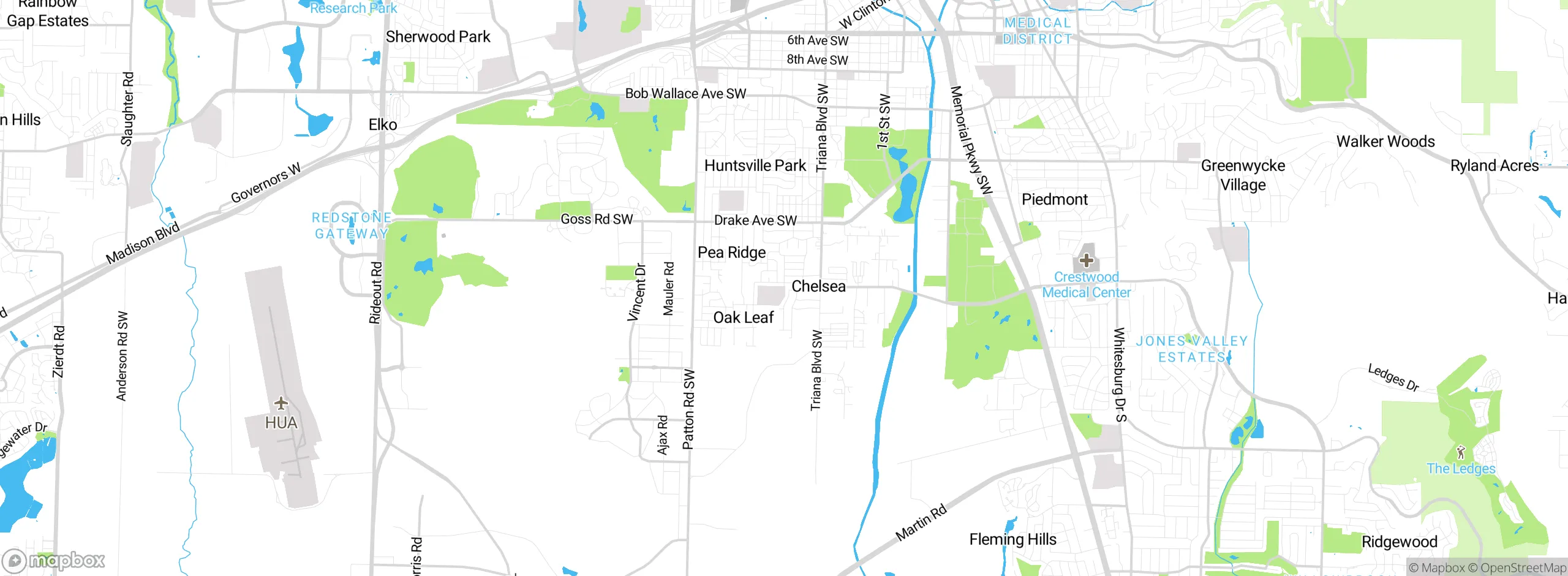 Map showing approximate location