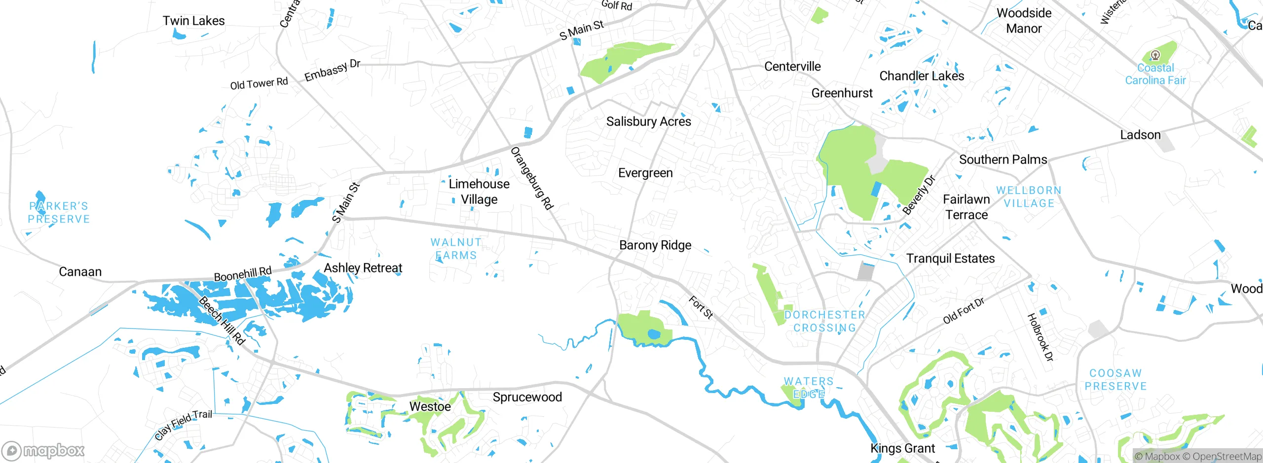 Map showing approximate location
