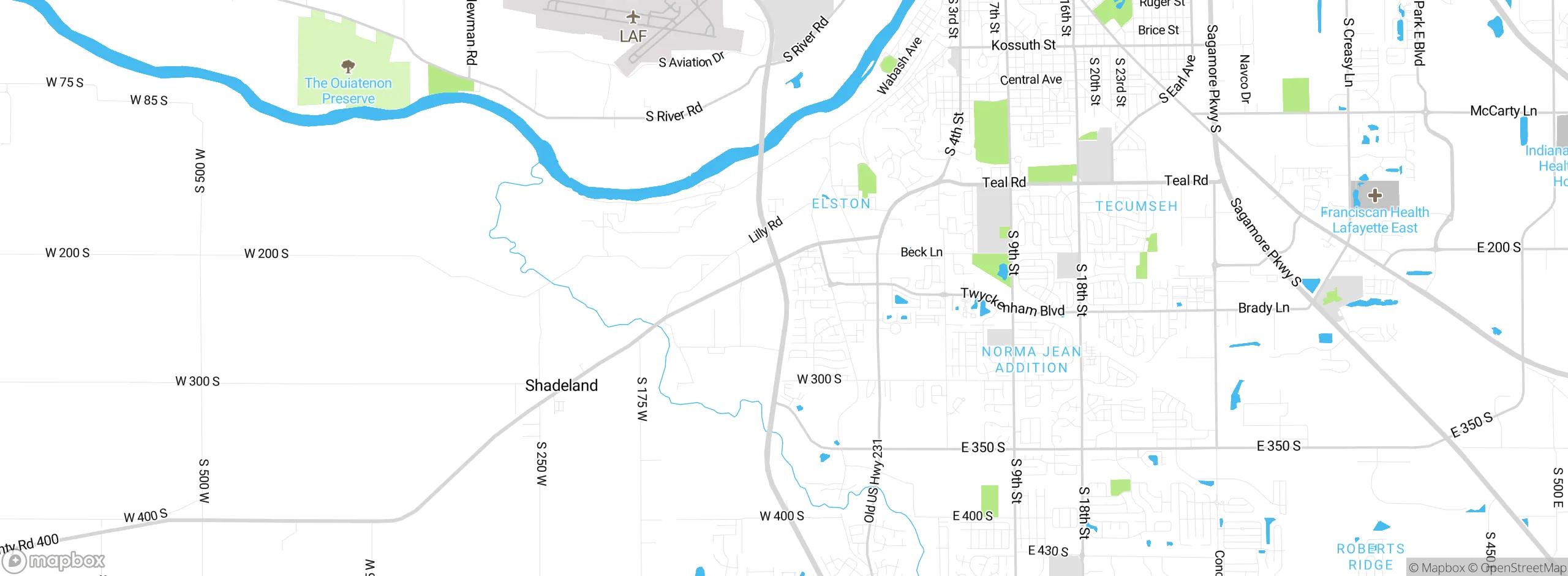 Map showing approximate location