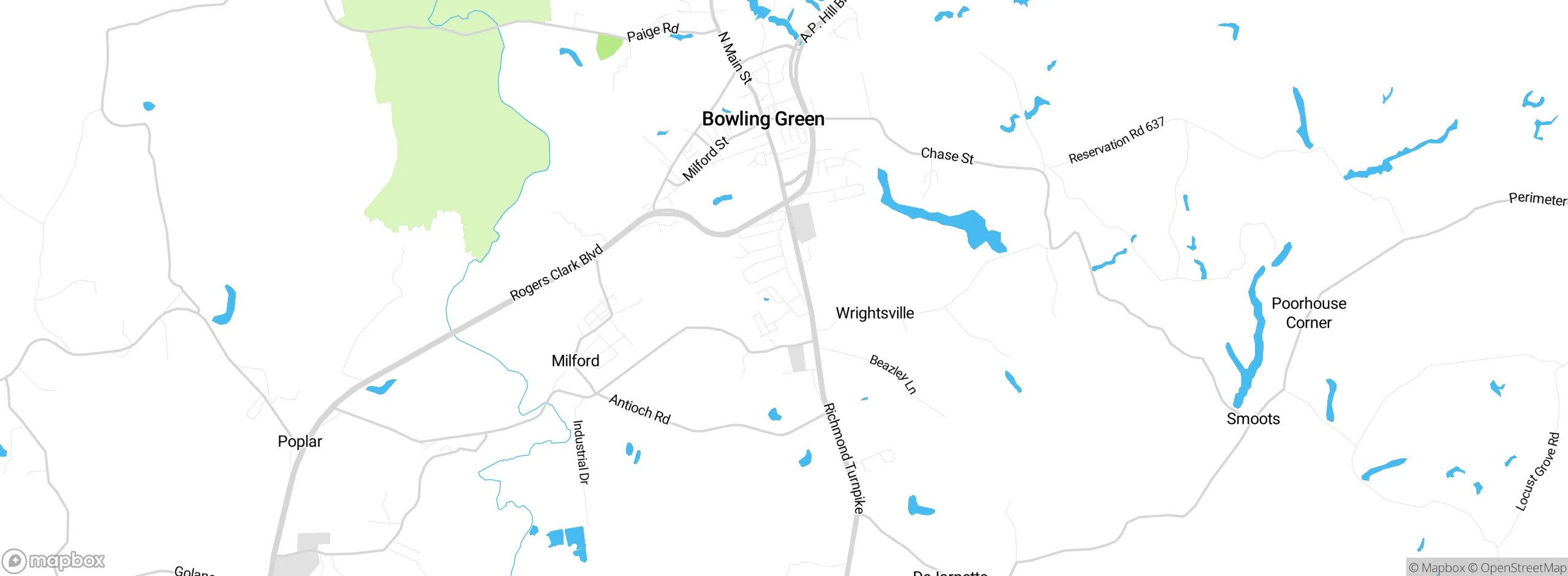Map showing approximate location