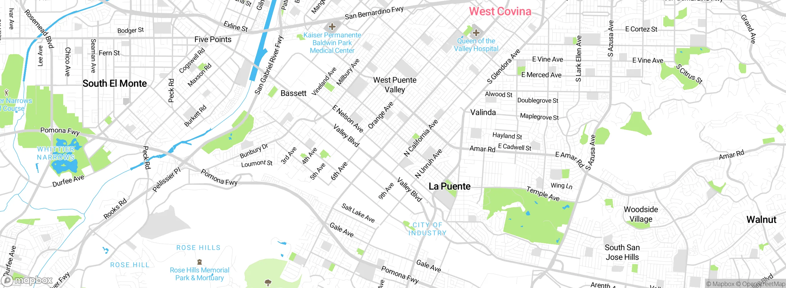 Map showing approximate location